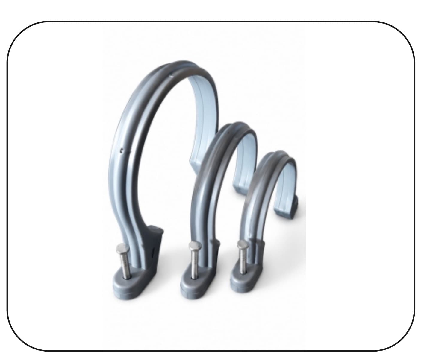 Clamps for soil, waste and rain pipe