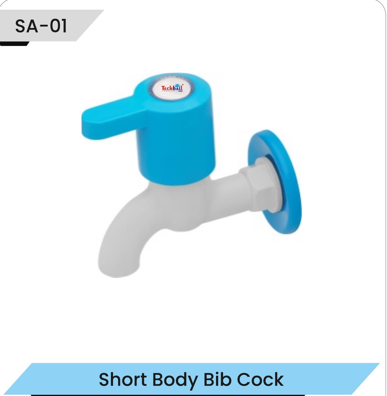 SA-01 short body bib cock in the blue Star PTMT finish
