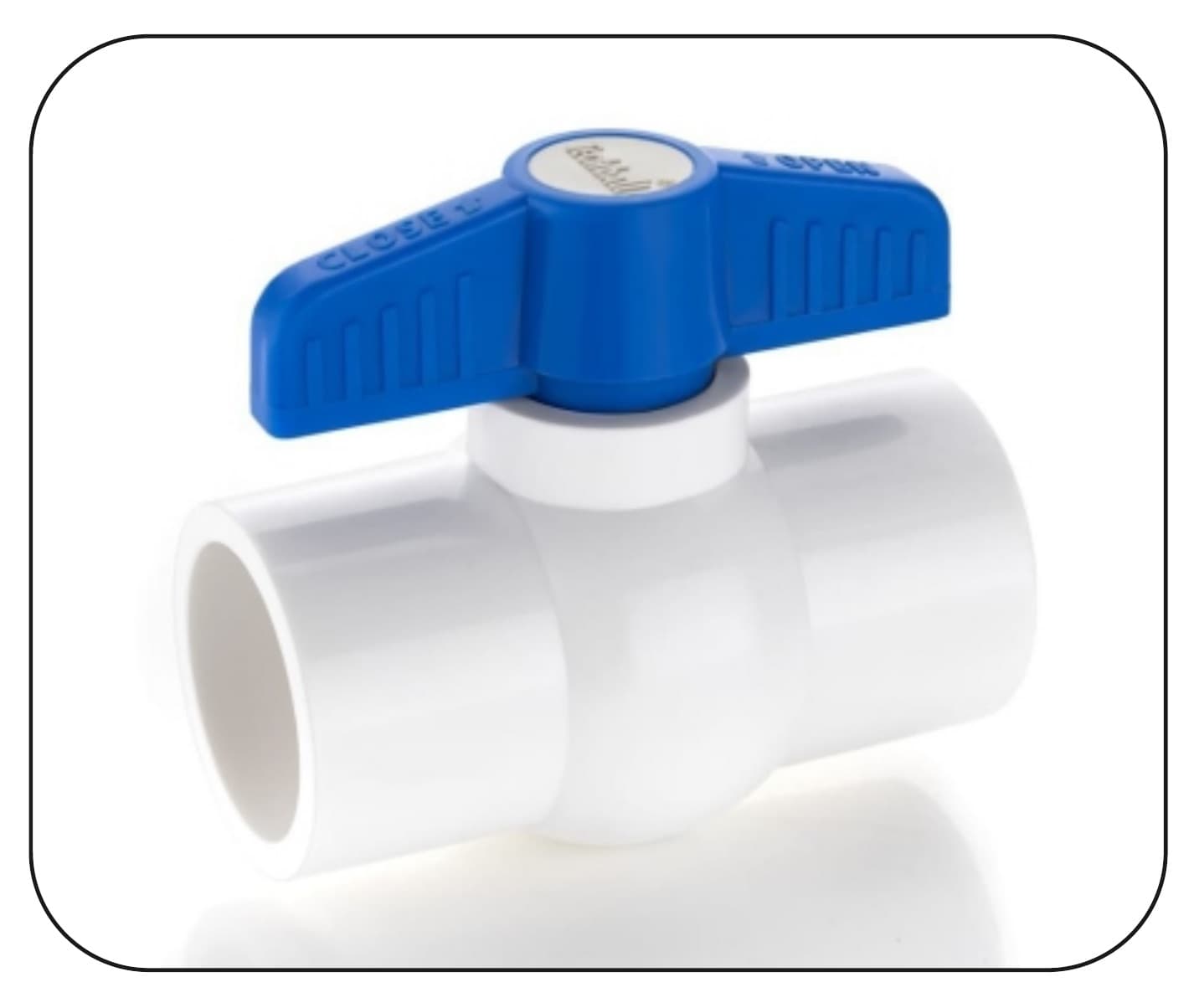 uPVC ball valve with a short handle