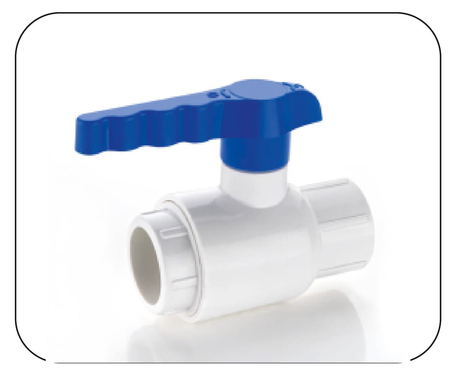 uPVC union ball valve with a long handle